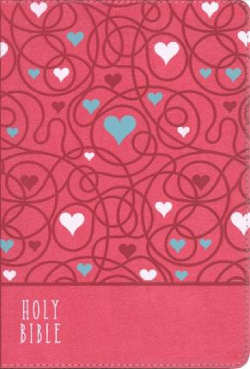 NIrV, Bible for Kids, Large Print, Leathersoft, Pink, Comfort Print : Thinline Edition