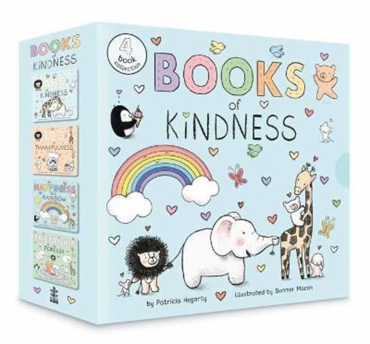 Books of Kindness BOX : ABCs of Kindness; 123s of Thankfulness; Happiness Is a Rainbow; Friendship is Forever