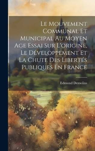 Mouvement Communal Et Municipal Au Moyen Age Essai Sur L'origine, Le Développement Et La Chute Des Libertés Publiques En France