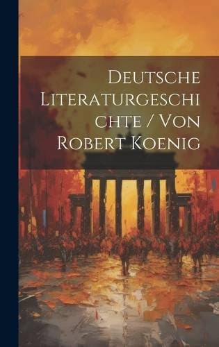 Deutsche Literaturgeschichte / Von Robert Koenig