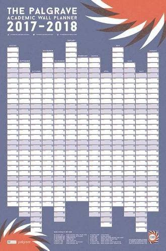 Palgrave Academic Wall Planner 2017-18