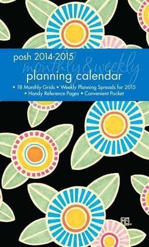 Posh: Sunny Flowers 2014-2015 Monthly/Weekly Planning Calendar