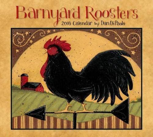 2016 Dan DiPaolo Barnyard Roosters Deluxe Wall