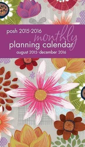 2016 Posh: Painter's Floral Monthly Pocket Planner