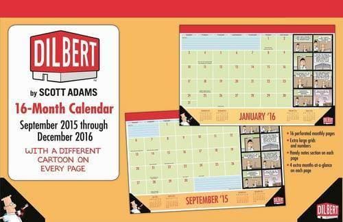 2016 Dilbert 16-Month Desk Pad