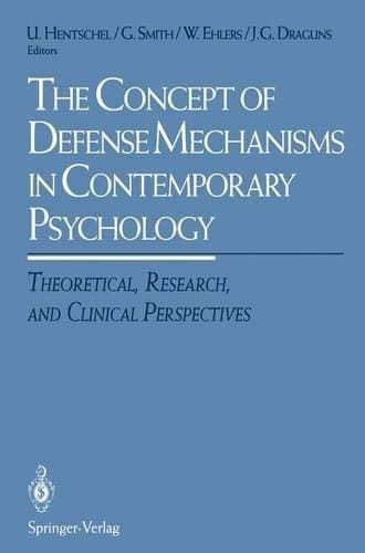 Concept of Defense Mechanisms in Contemporary Psychology - Theoretical, Research, and Clinical Perspectives