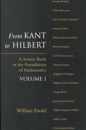 From Kant to Hilbert
