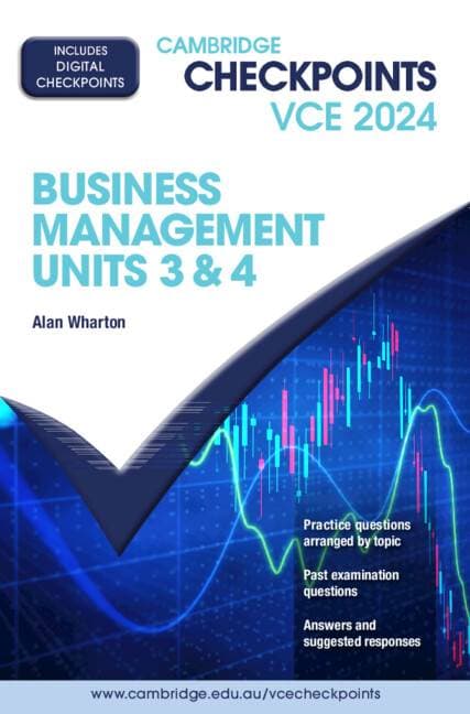 Cambridge Checkpoints VCE Business Management Units 3&4 2024