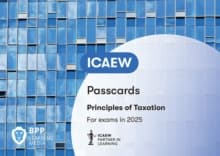 ICAEW Principles of Taxation : Passcards