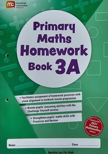 Primary Maths Homework Book 3A NEW!