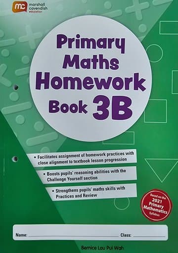 Primary Maths Homework Book 3B NEW!