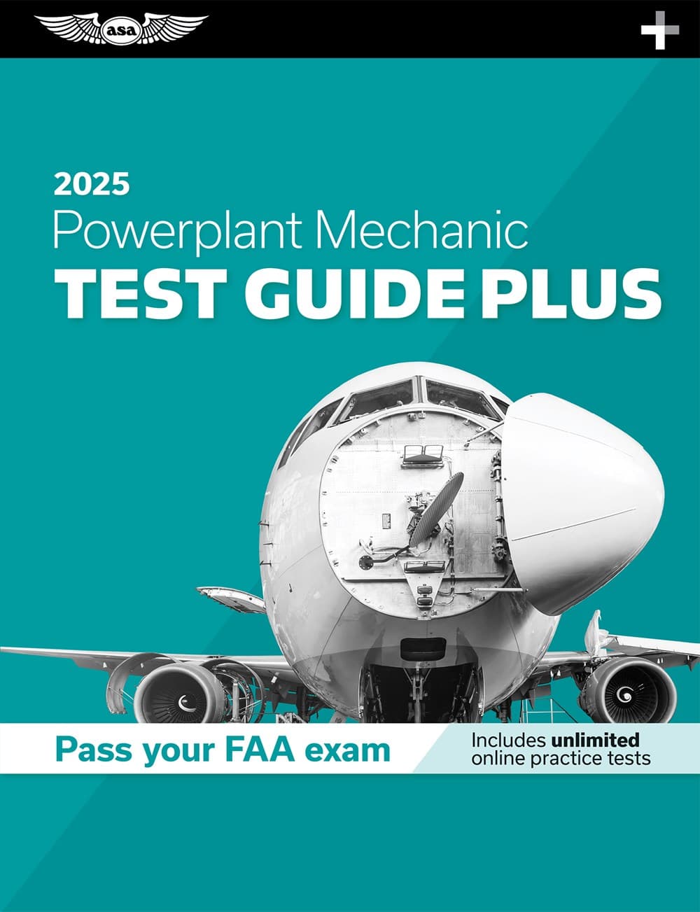 Powerplant Mechanic Test Guide Plus 2025 : Paperback plus software to study and prepare for your aviation mechanic FAA Knowledge Exam (New edition) â image 1